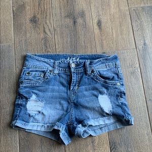 Denim shorts